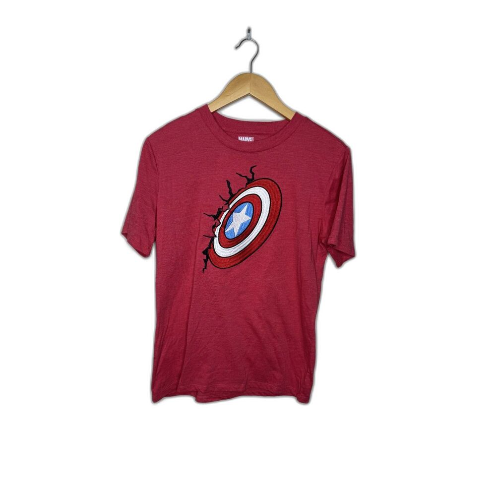 Marvel Captain America embroidered tee shirt size boys XL